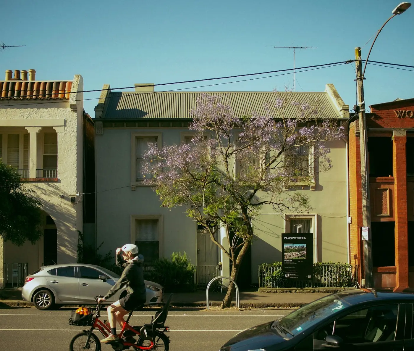 Terrace houses on a Melbourne street
